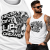 TANK TOP ŚMIESZNY  MOTORYZACYJNE NEVER GIVE UP